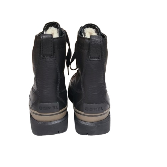 Sorel Men's Caribou Storm Boots Waterproof Black Brown Rain Snow Leather Laceup - Picture 4 of 14